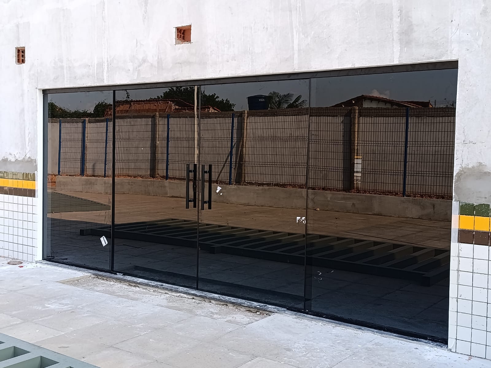 Obra realizada pela Vidroart