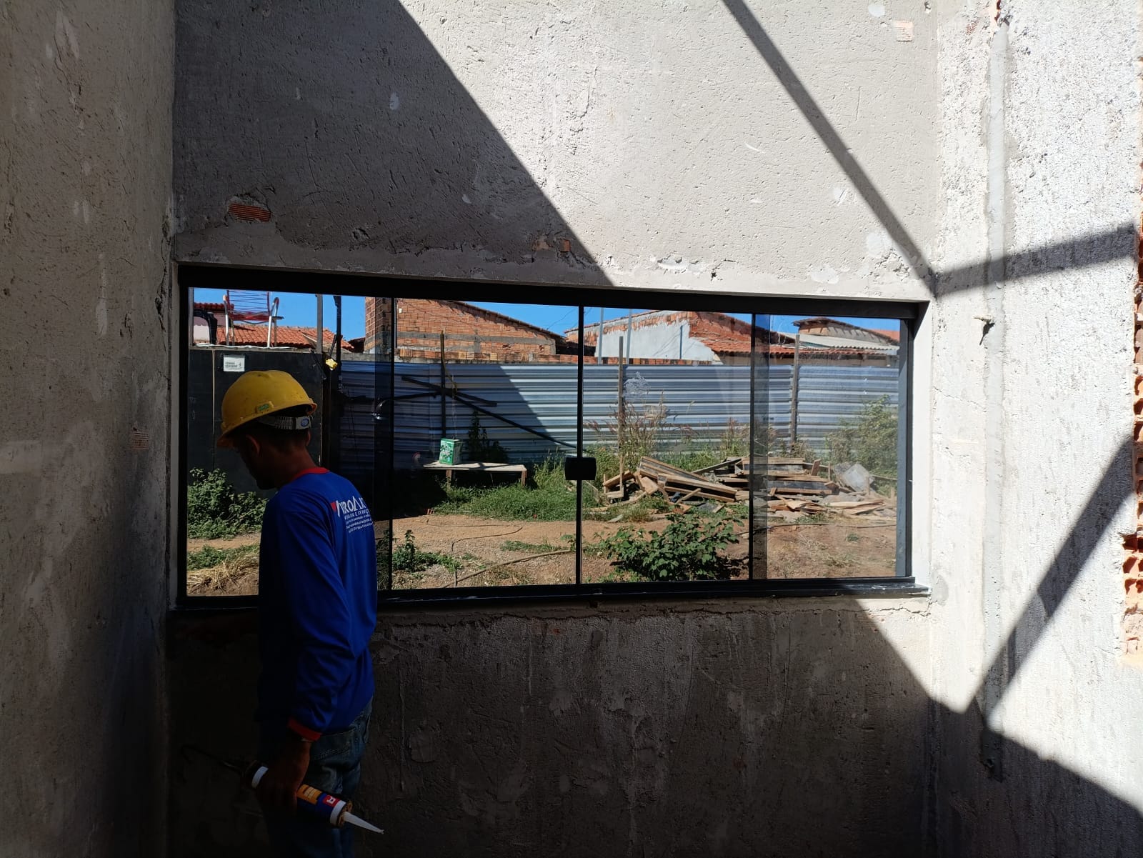 Obra realizada pela Vidroart